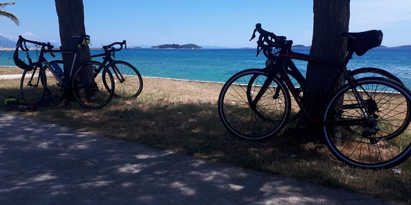 Croatian coast cycling journey